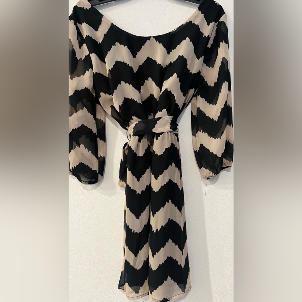 Black and tan dress